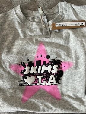 SKIMS LA1 Hollywood exclusive Cotton Jersey T-Shirt